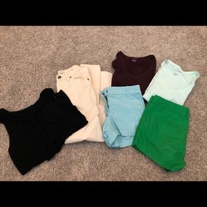 Jeans, tops and shorts lot!